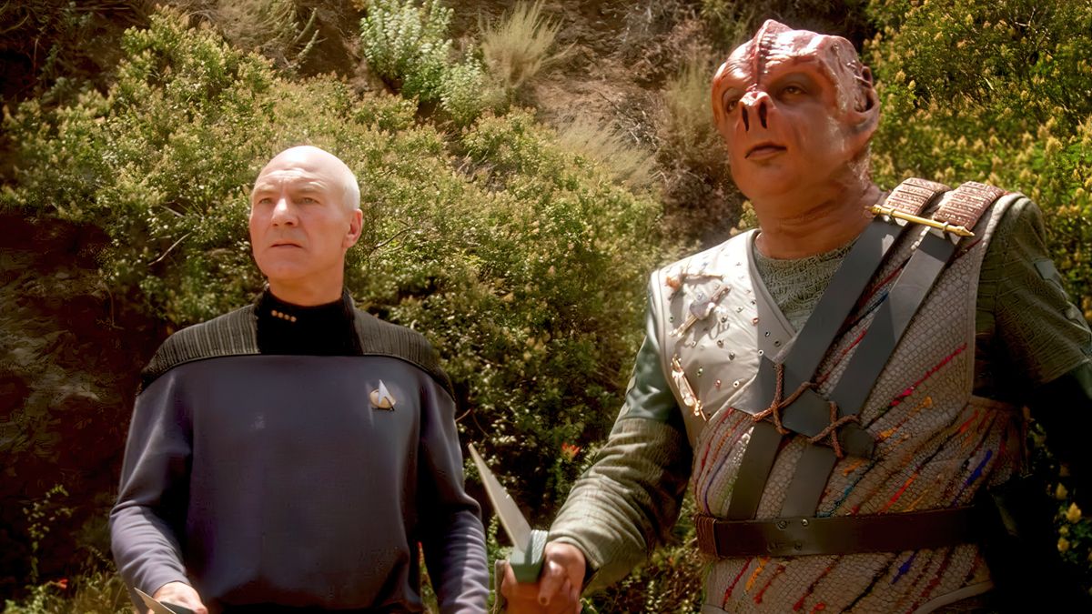 Picard and Dathon at El-Adrel